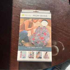 New in box - Multi-Use Baby Cover - Black, White & Pink Floral